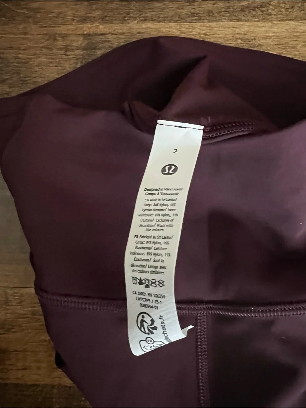 lululemon athletica Women's Bike Shorts in Deep Plum